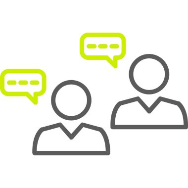 Konuşma kabarcıklar simgesini, anahat stili