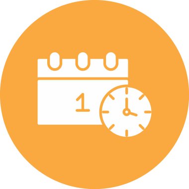 Takvim simgesi vektör illüstrasyonu