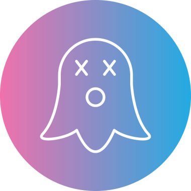 Hayalet simgesinin vektör illüstrasyonu