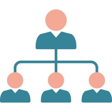 hiyerarşi. Web simgesi basit illüstrasyon