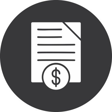 Belge. Web simgesi basit illüstrasyon