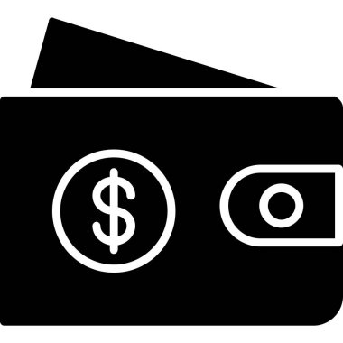 Dolar simgesi olan kredi kartı, basit stil