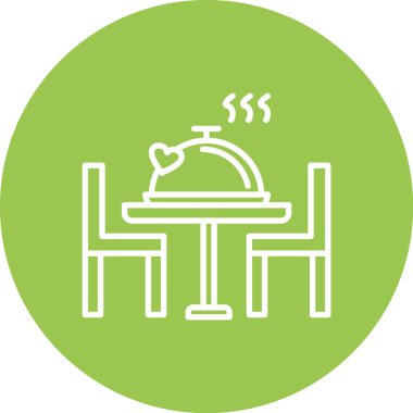 Restoran simgesinin vektör illüstrasyonu