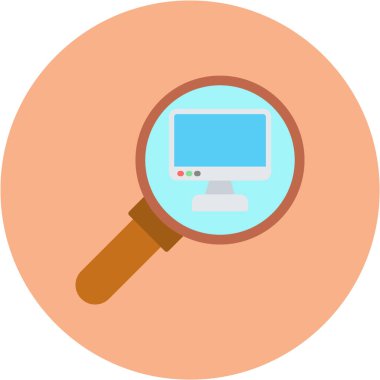 Web simgesi, basit vektör illüstrasyonu