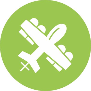 Uçak. Web simgesi basit illüstrasyon