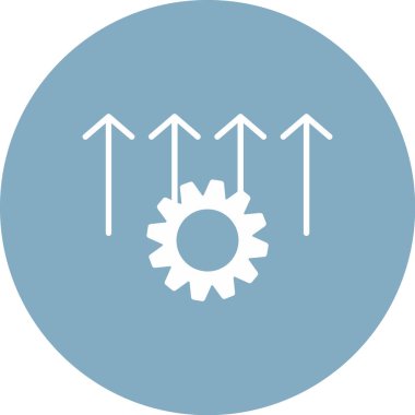 dişliler düz vektör simgesi