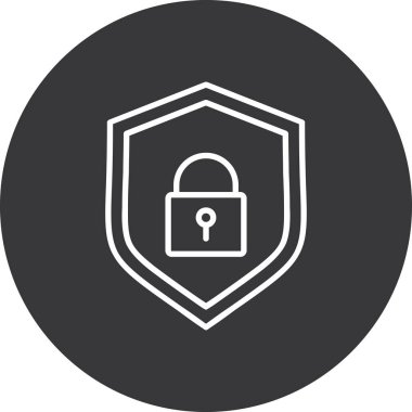 kilit simgesi, vektör illüstrasyonu