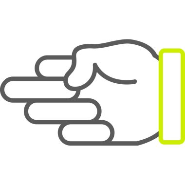 el simgesi vektör illüstrasyonu