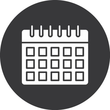 Takvim simgesi vektör illüstrasyonu