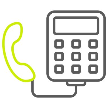 Telefon alıcısı. Basit illüstrasyon