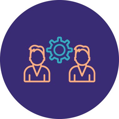 İnsan simgesinin vektör illüstrasyonu