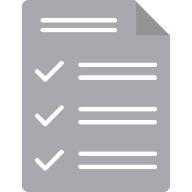 kontrol listesi simgesi, basit tasarım