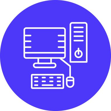 bilgisayar simgesi vektör illüstrasyonu