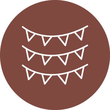 Parti. Web simgesi vektör illüstrasyonu