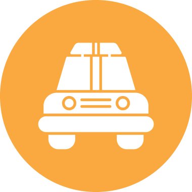 - Araba. Web simgesi basit illüstrasyon