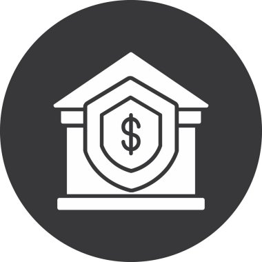 vektör Banka Binası simgesi