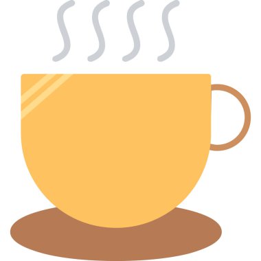 Kahve fincanı ikonu. vektör illüstrasyonu