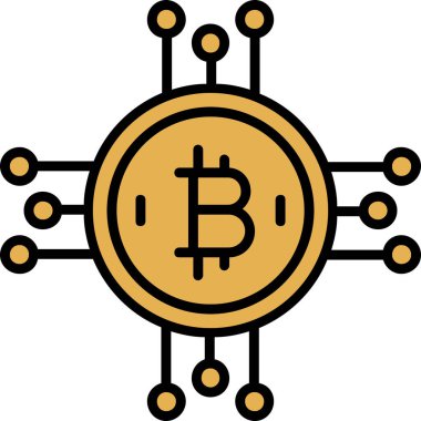 Engelleme zinciri. Web simgesi basit illüstrasyon
