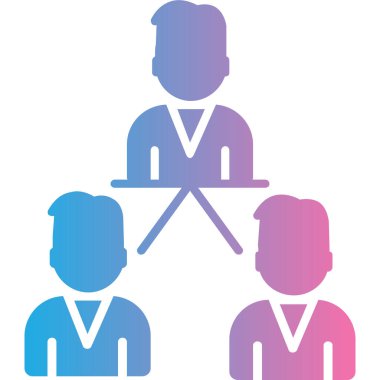 iş takımı simgesi vektör illüstrasyonu