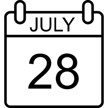 takvim çizgisi simgesi tasarımı