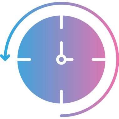 Zaman simgesi vektör illüstrasyonu