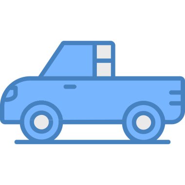 - Araba. Web simgesi basit illüstrasyon