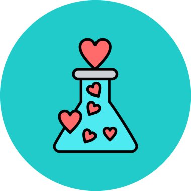 aşk matarası vektör simgesi