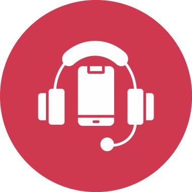 Çağrı merkezi simgesi. vektör illüstrasyonu