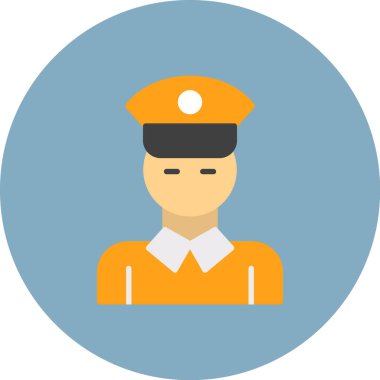 Polis memurunun vektör çizimi