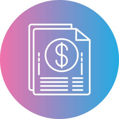 Para için. Web simgesi basit illüstrasyon