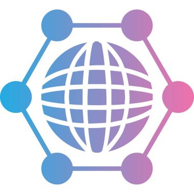 ağ web simgesi basit illüstrasyon