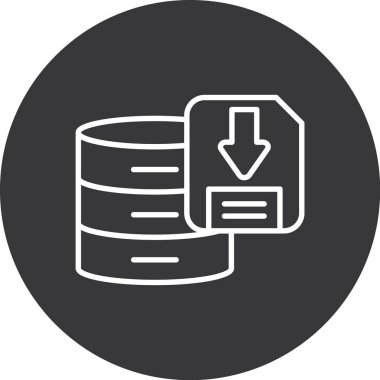 database icon in trendy style isolated background