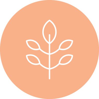 Bitki simgesinin vektör illüstrasyonu