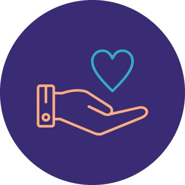 el ele tutuşan kart simgesi vektör çizimi tasarımı