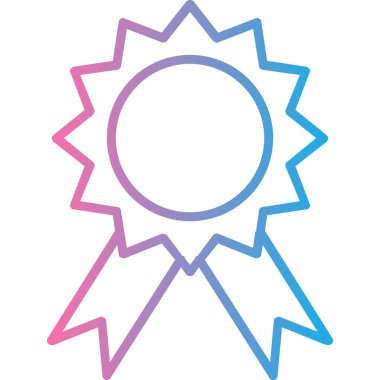 Madalya. Web simgesi basit illüstrasyon