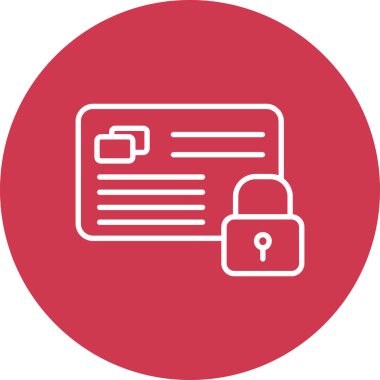 ikon vektör illüstrasyonunu kilitle