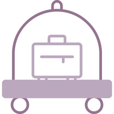 bagaj. Web simgesi basit illüstrasyon