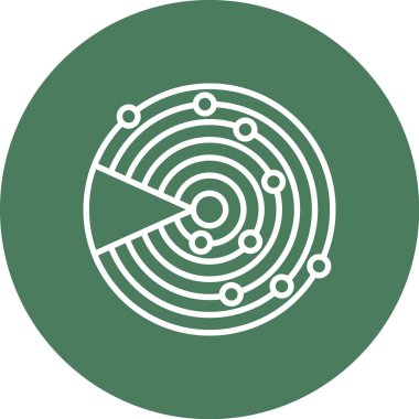 Eşsiz Pusula Vektör Satırı Simgesi