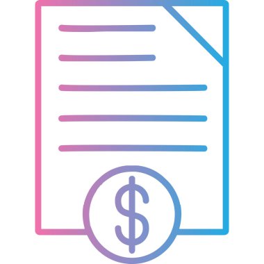 belge simgesi vektör illüstrasyonu