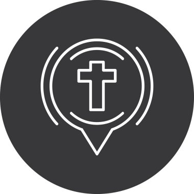 Hristiyan simgesi vektör illüstrasyonu