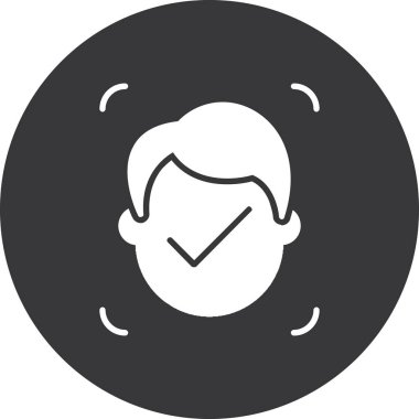 vector illustration of a person with a sign