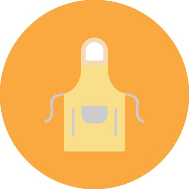 Mutfak aletleri düz simge, vektör illüstrasyonu