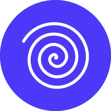 Bir spiral simgenin vektör illüstrasyonu