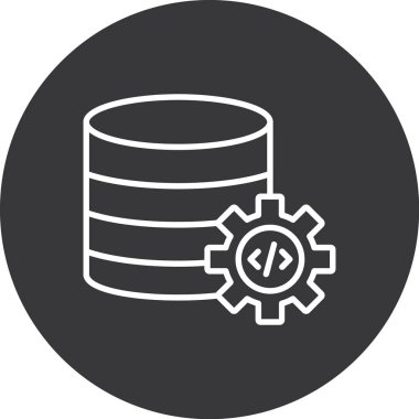 veritabanı. Web simgesi basit tasarım