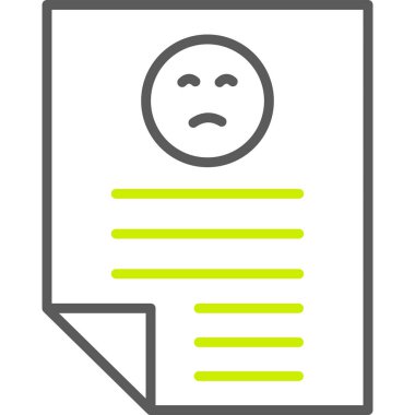 Üzücü simge vektör illüstrasyonu