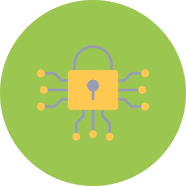 güvenlik kilidi simgesi, vektör illüstrasyonu