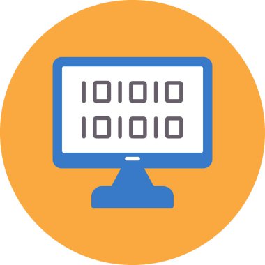 Kodlama. Web simgesi basit illüstrasyon