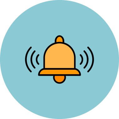 Alarm simgesi vektör illüstrasyonu