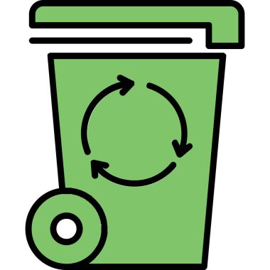 Çöp kutusu simgesini geri dönüştür, taslak biçimi