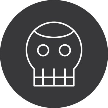 Kurukafa simgesi vektör illüstrasyonu